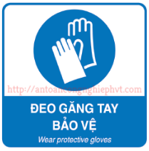 biển báo đeo găng tay bảo vệ